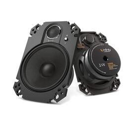 Kappa 462.11cfp - Black - 4" x 6", two-way, coaxial, custom-fit plate speaker system - Hero